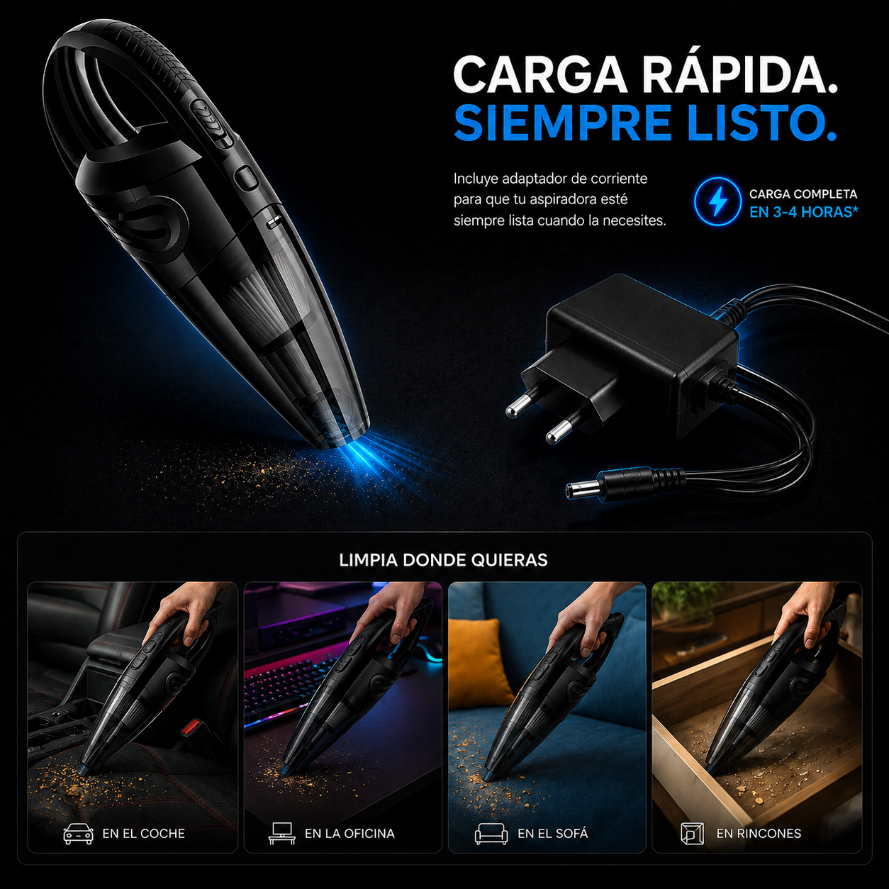 Aspiradora Portátil Ciclón Pro